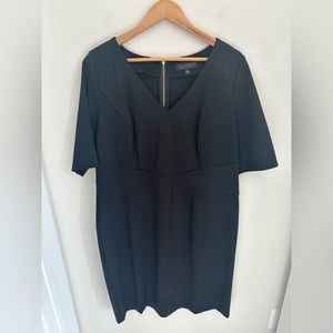 Eloquii‎ black ponte knit shift dress size 18